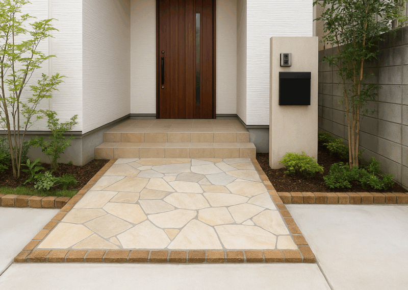 名古屋市　玄関アプローチ