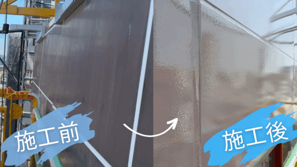 高所もお任せ！ゴンドラ使用の外壁塗装施工例