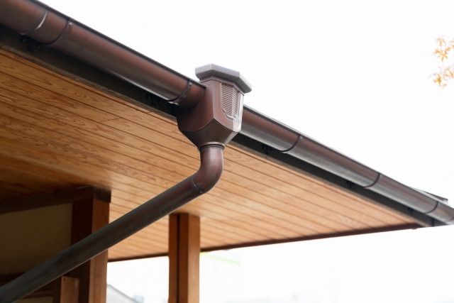 名古屋市　雨樋塗装