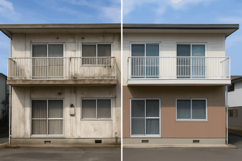 名古屋市 アパート 外壁塗装